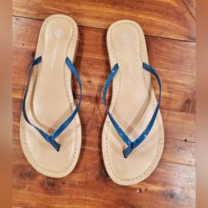 Antonio Melani teal sandals sz 7